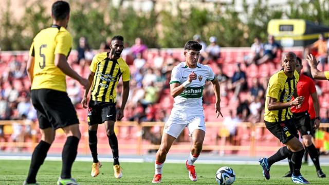 Un momento del partido en La Nucía.