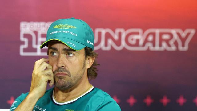 Fernando Alonso, durante el GP de Hungría.
