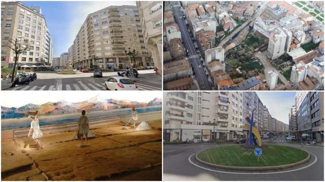 Imágenes de la calle Rosalía de Castro de Vigo.