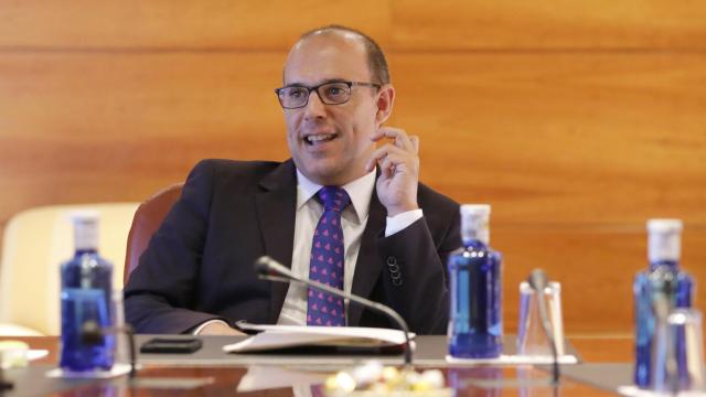 Pablo Bellido, presidente de las Cortes de Castilla-La Mancha, en una imagen de este lunes.