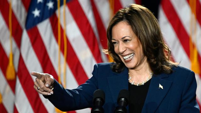 Kamala Harris, vicepresidenta de EEUU, en un acto de campaña este martes en Wisconsin.