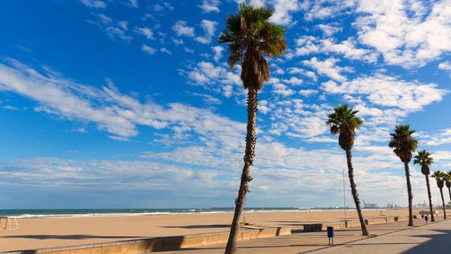 La playa de la Malvarrosa.