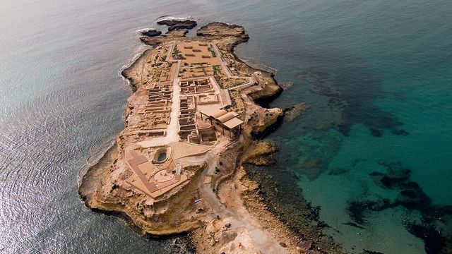 Una vista de la Illeta dels Banyets, el parque arqueológico que gestiona el Marq.