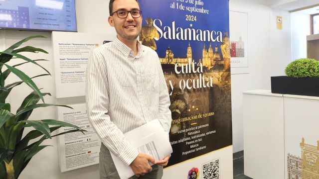 El concejal de Turismo de Salamanca, Ángel Fernández Silva, ofrece los datos del primer semestre de 2024