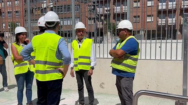 Visita a las obras del nuevo paso inferior de Padre Claret en Valladolid. 