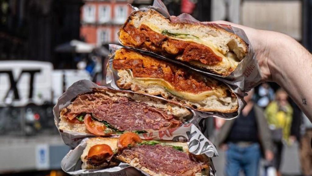 Diferentes tipos de focaccias de Divorare, en Madrid.