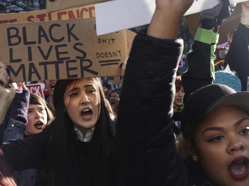 Una manifestación de Black Lives Matter.