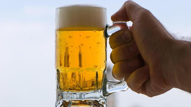 Una cerveza, en una foto de archivo.