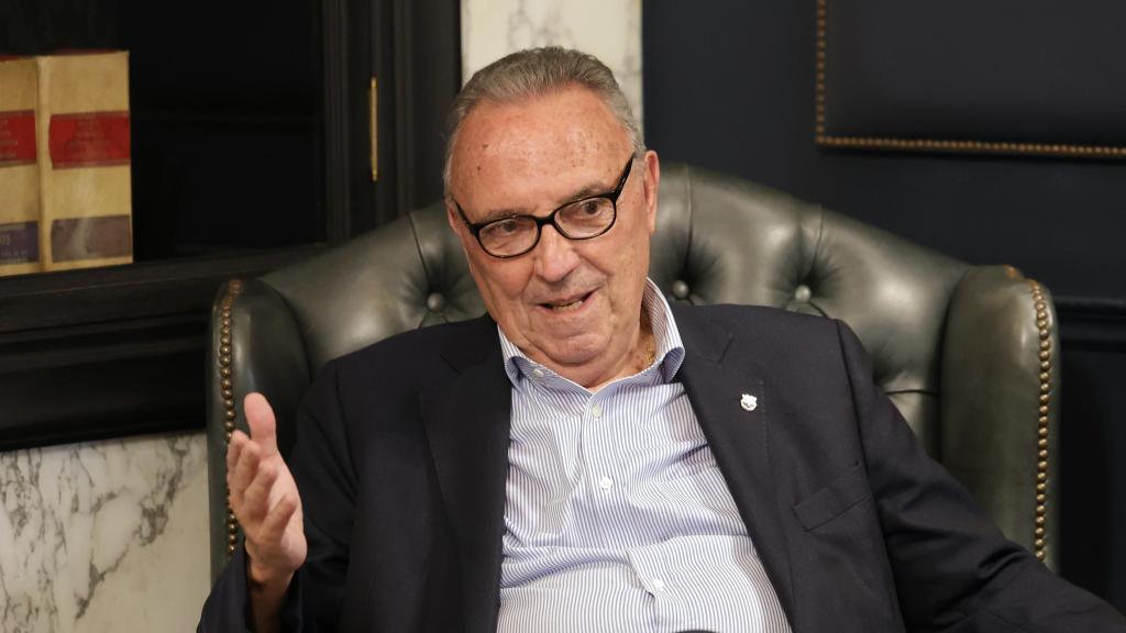 Joan Gaspart, durante una entrevista con EL ESPAÑOL