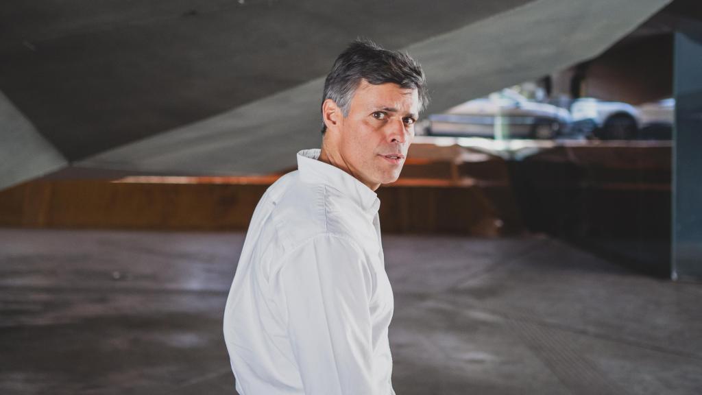 Leopoldo López durante su entrevista con EL ESPAÑOL