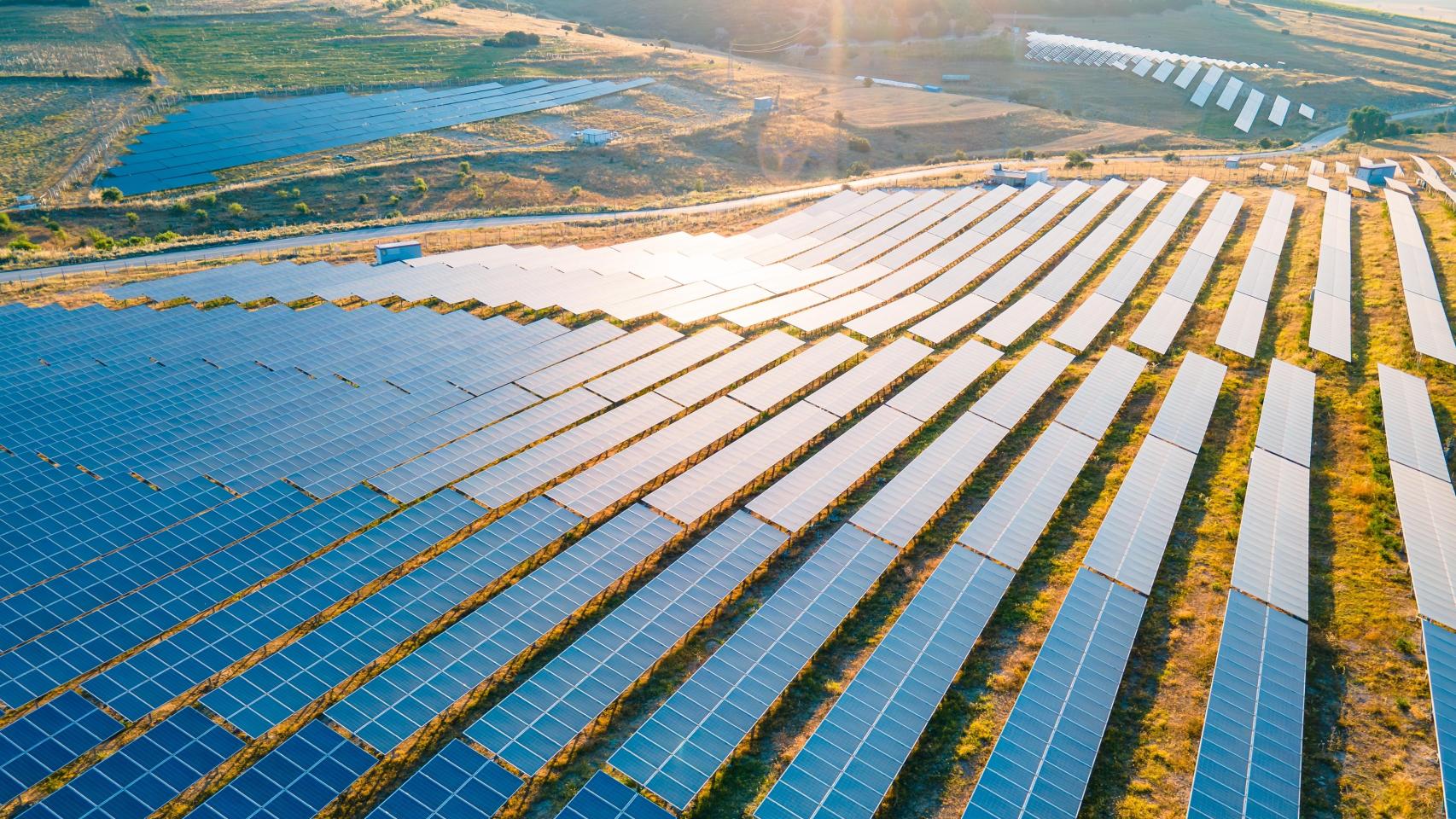 Parque solar fotovoltaico.