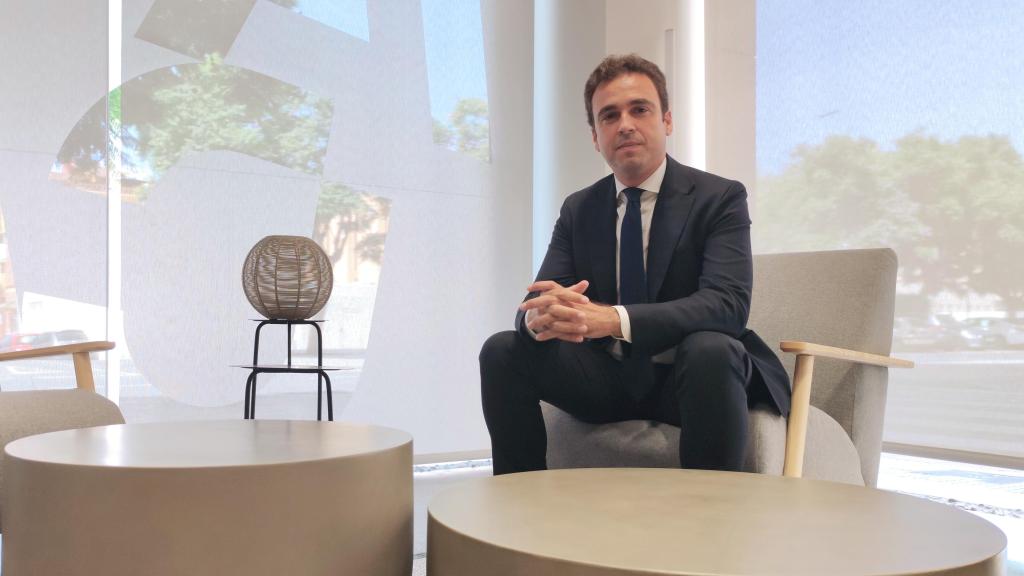 Ignacio Peinado, presidente de Fadeco Promotores, tras la entrevista.