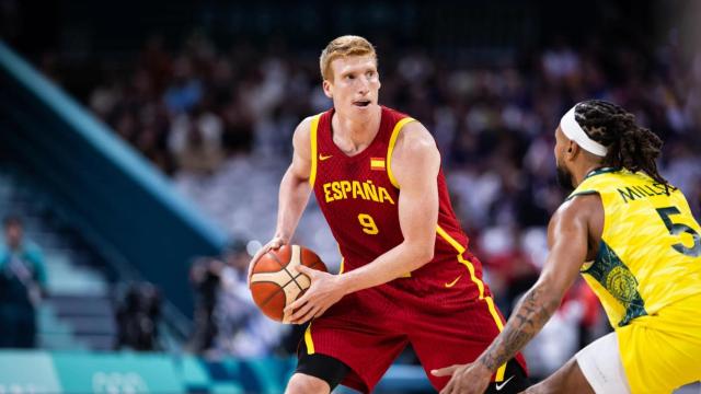 Alberto Díaz durante el España vs. Australia de los Juegos Olímpicos.