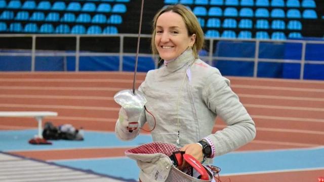 Lucía Martín-Portugués, sablista. Foto: Real Federación Española de Esgrima
