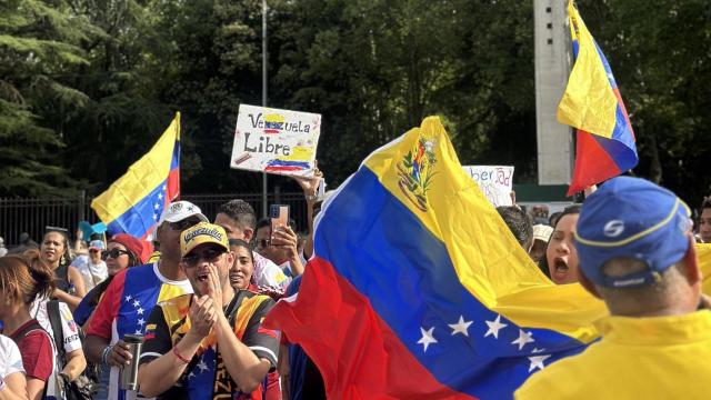 Imagen de archivo de una concentración de venezolanos en Valladolid