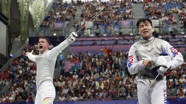 Carlos Llavador, compitiendo en los Juegos Olímpicos de París 2024