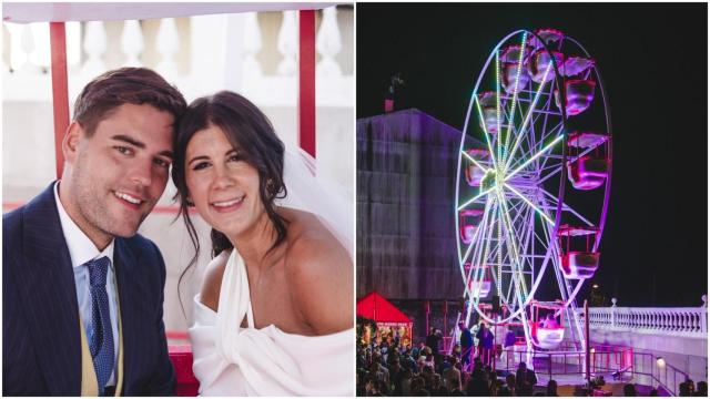 Nacho e Iria, y la Noria en la fiesta de su boda