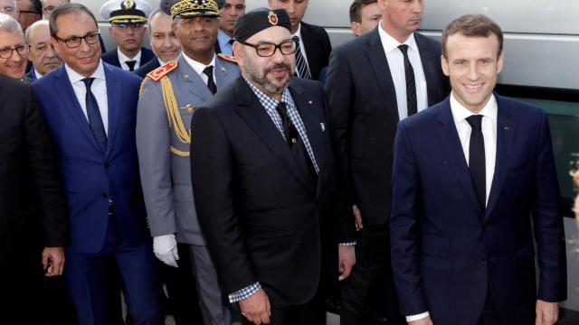 El presidente francés, Emmanuel Macron, y el rey marroquí, Mohammed VI. Imagen de archivo.