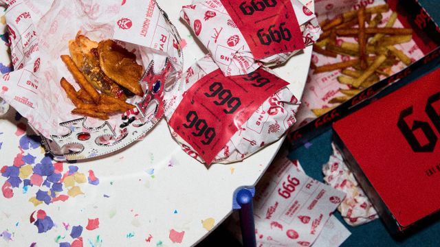 Las hamburguesas ilimitadas del hotel.