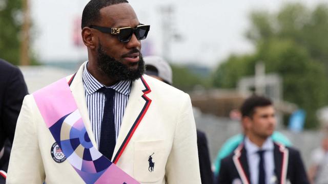 LeBron James, durante la Ceremonia de Inauguración de los JJOO