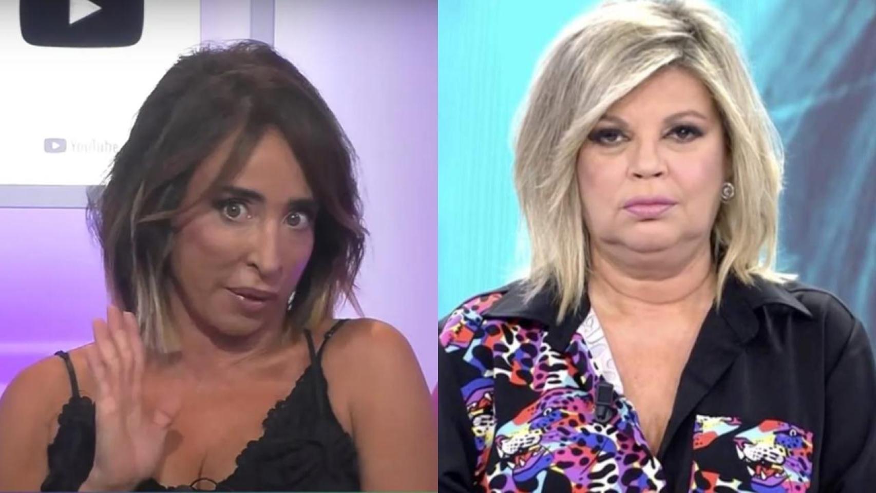 María Patiño en 'Ni que fuéramos Shhh' y Terelu Campos en 'Sálvame'.