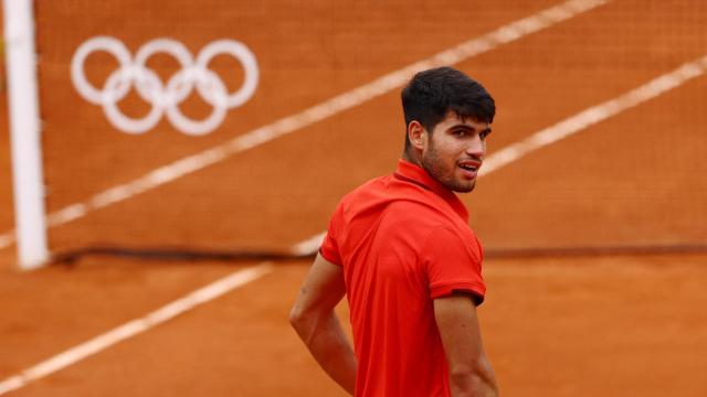 Carlos Alcaraz, en los Juegos Olímpicos de París 2024.