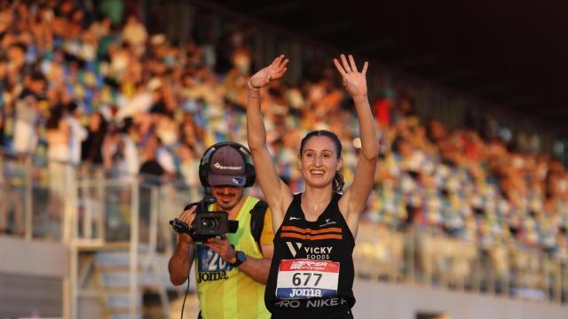 La joven atleta vallisoletana, María Viciosa