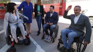 La consejera de Familia e Igualdad de Oportunidades, Isabel Blanco, durante la presentación del  proyecto 'Innova 3D: Discapacidad, docencia y desarrollo' de Aspaym, en septiembre de 2023