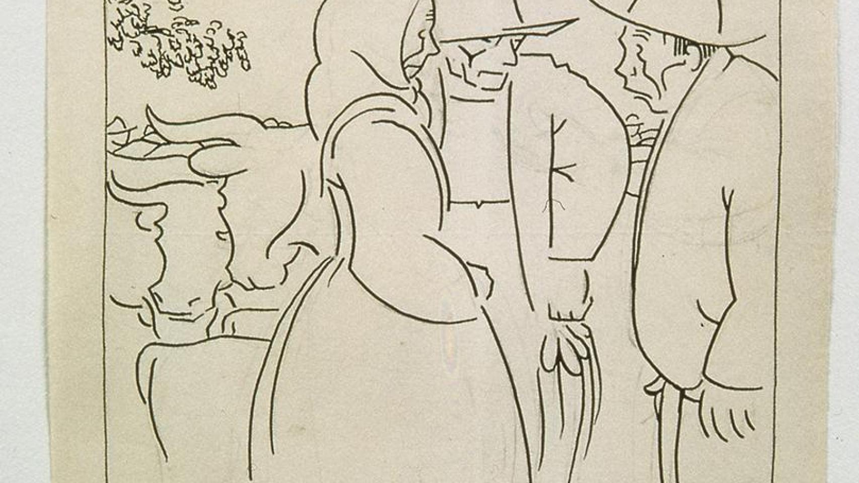 Na feira, Castelao (Alfonso Daniel Rodríguez Castelao), 1922/24.