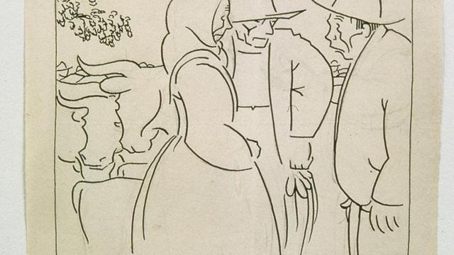 Na feira, Castelao (Alfonso Daniel Rodríguez Castelao), 1922/24.