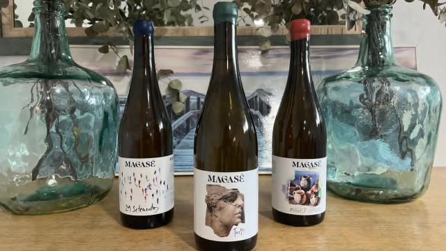 Los tres vinos de la bodega onubense Magasé puntuados en la guía Peñín como 'Excelentes'.