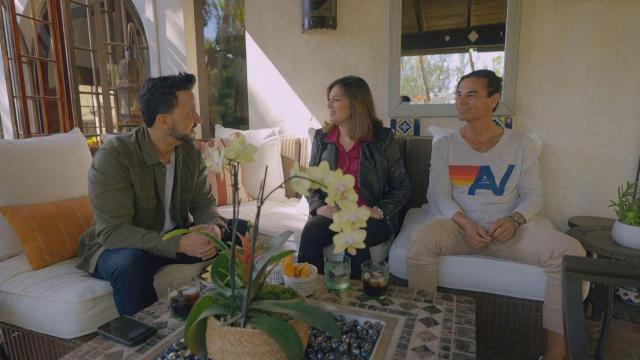 Luis Fonsi con Chábeli y Julio José en 'Los Iglesias'.