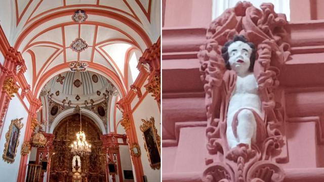 El interior de la ermita del Mirón y los angelotes tras la restauración