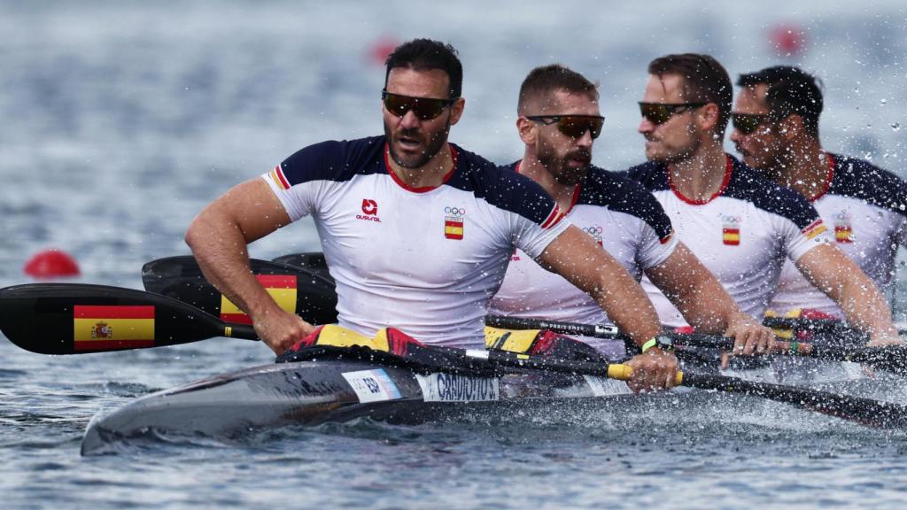 El K4 500 de España en los Juegos Olímpicos de París.