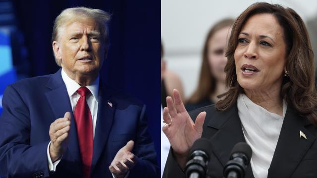 Donald Trump y Kamala Harris.