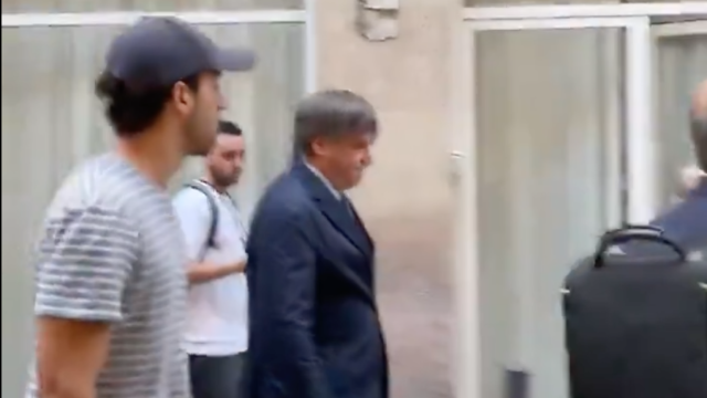 Imagen de Puigdemont llegando a Trafalgar.