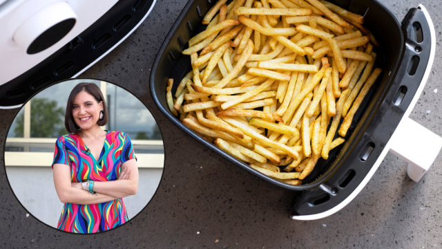 Boticaria García advierte sobre los peligros de freír patatas en la airfrayer.