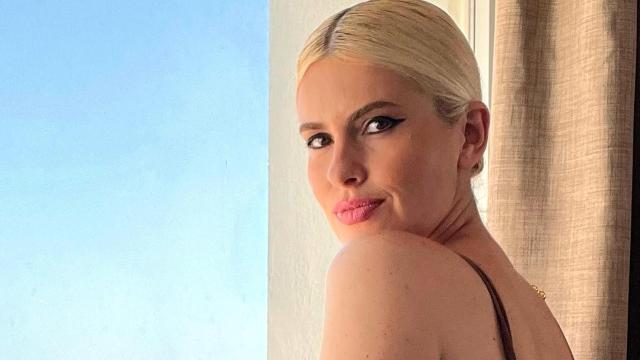 Adriana Abenia en una imagen de sus redes sociales.