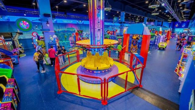 El parque de atracciones 'indoor' Babylon Park en el centro comercial Parquesur de Leganés.