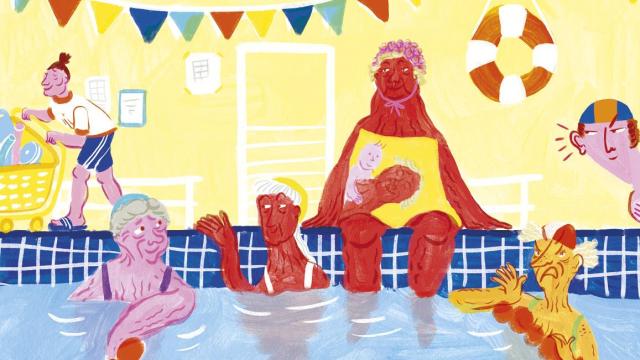 Detalle de la portada de 'Aguagim', de Marina Sáez (Garbuix Books, 2024)