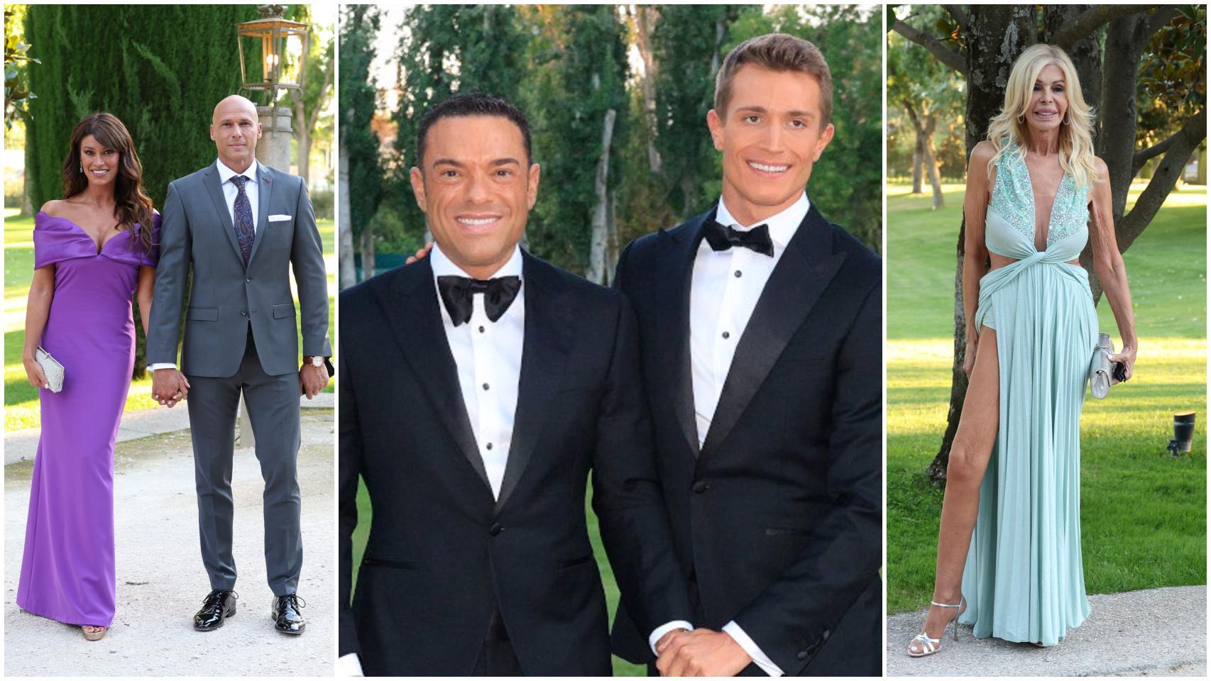 Sonia Ferrer y su marido, Antonio Rossi y Hugo Fuertes y la actriz Bibiana Fernández.