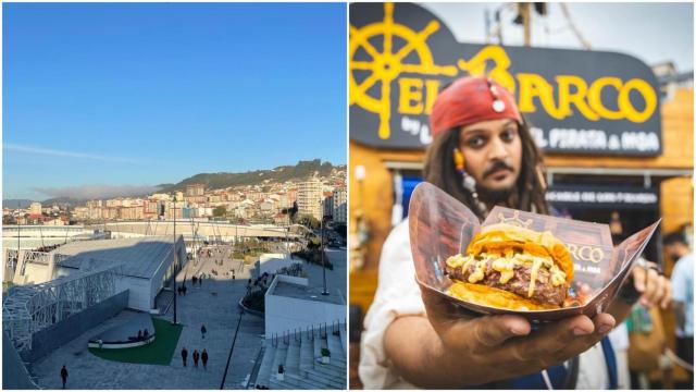 La terraza de Vialia Vigo y la hamburguesa pirata