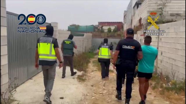 Uno de los detenidos en esta operación en el Campo de Gibraltar.