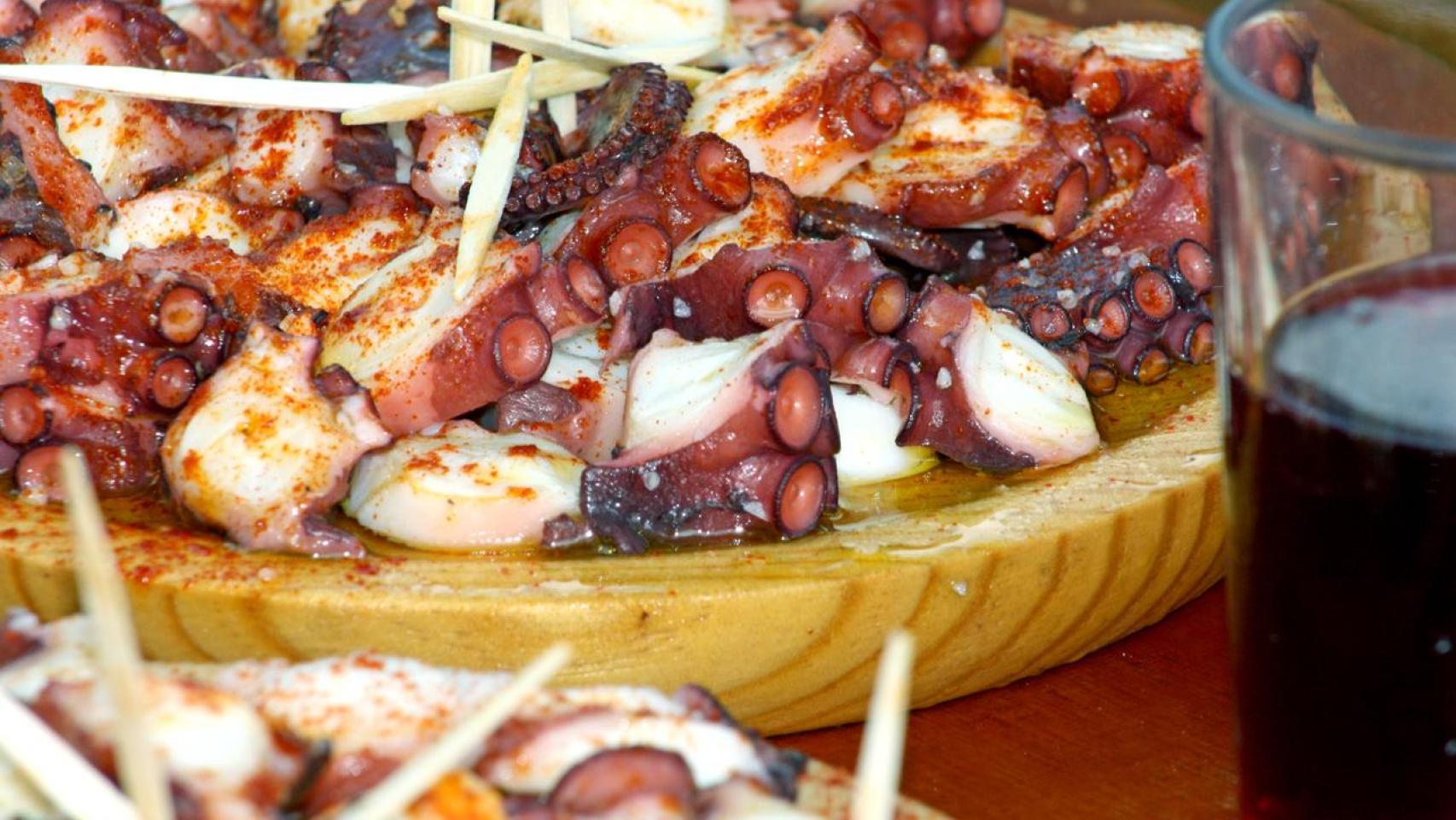 Comida típica de un furancho.