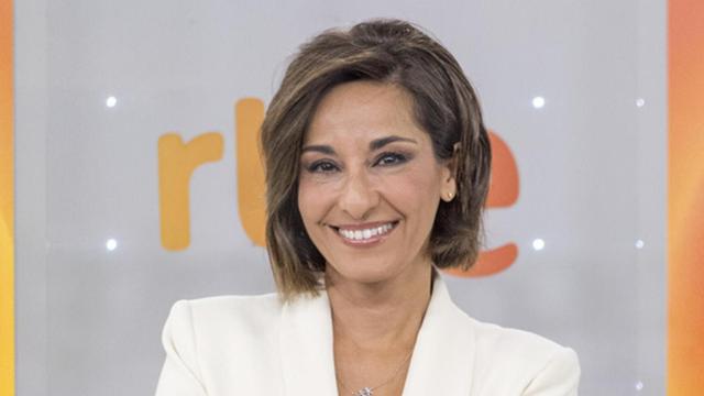 Adela González durante su presentación como nuevo fichaje de TVE.