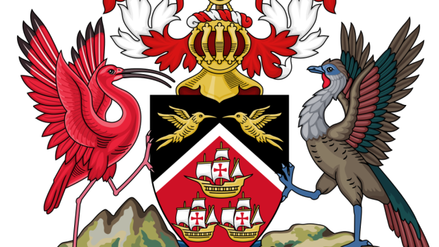 Escudo de Armas de Trinidad y Tobago desde 1962.