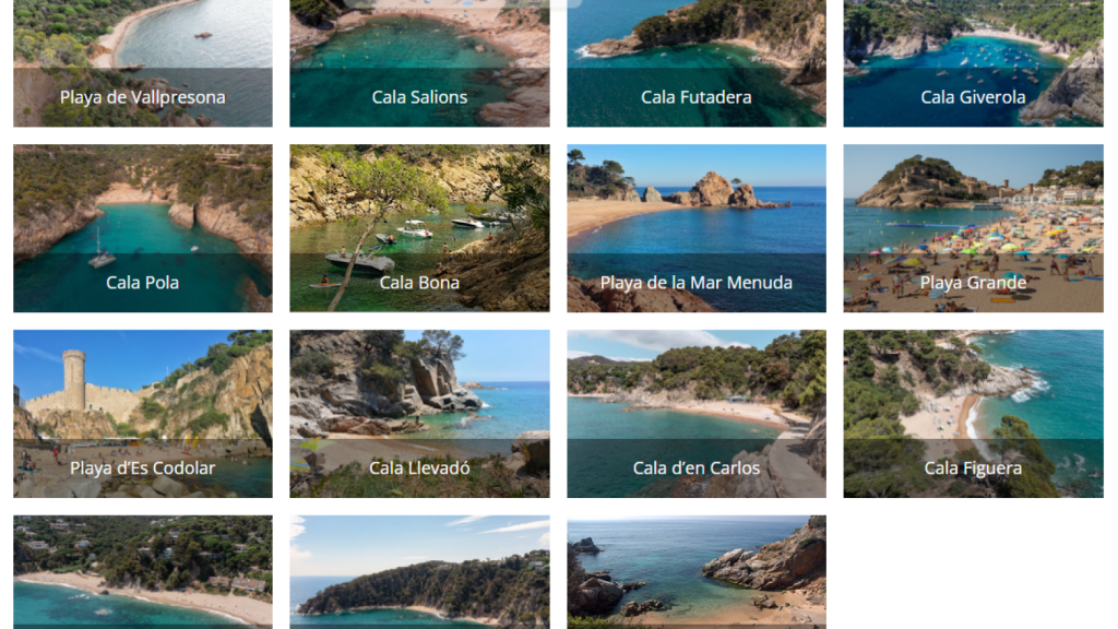 Playas y calas de Tossa