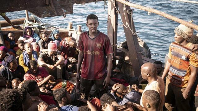 Fotograma de 'Yo, capitán' (2023)