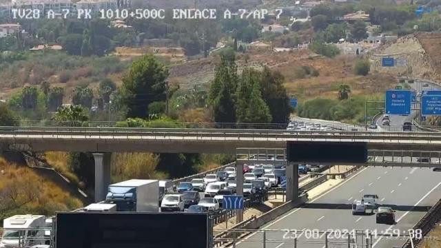 Retenciones en la A-7 entre Fuengirola y Benalmádena