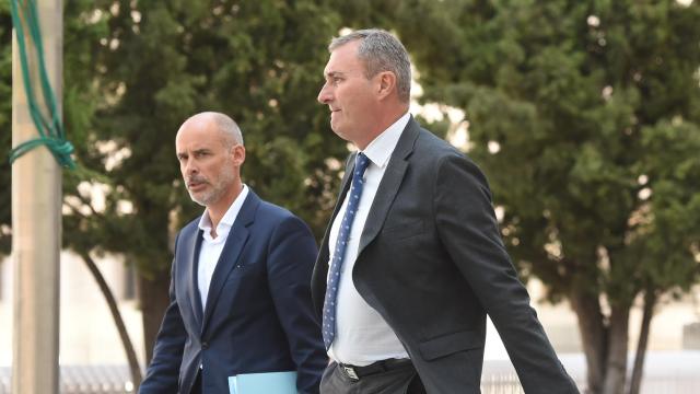 El consejero delegado de Reale Seguros, Ignacio Mariscal, este lunes en los juzgados.